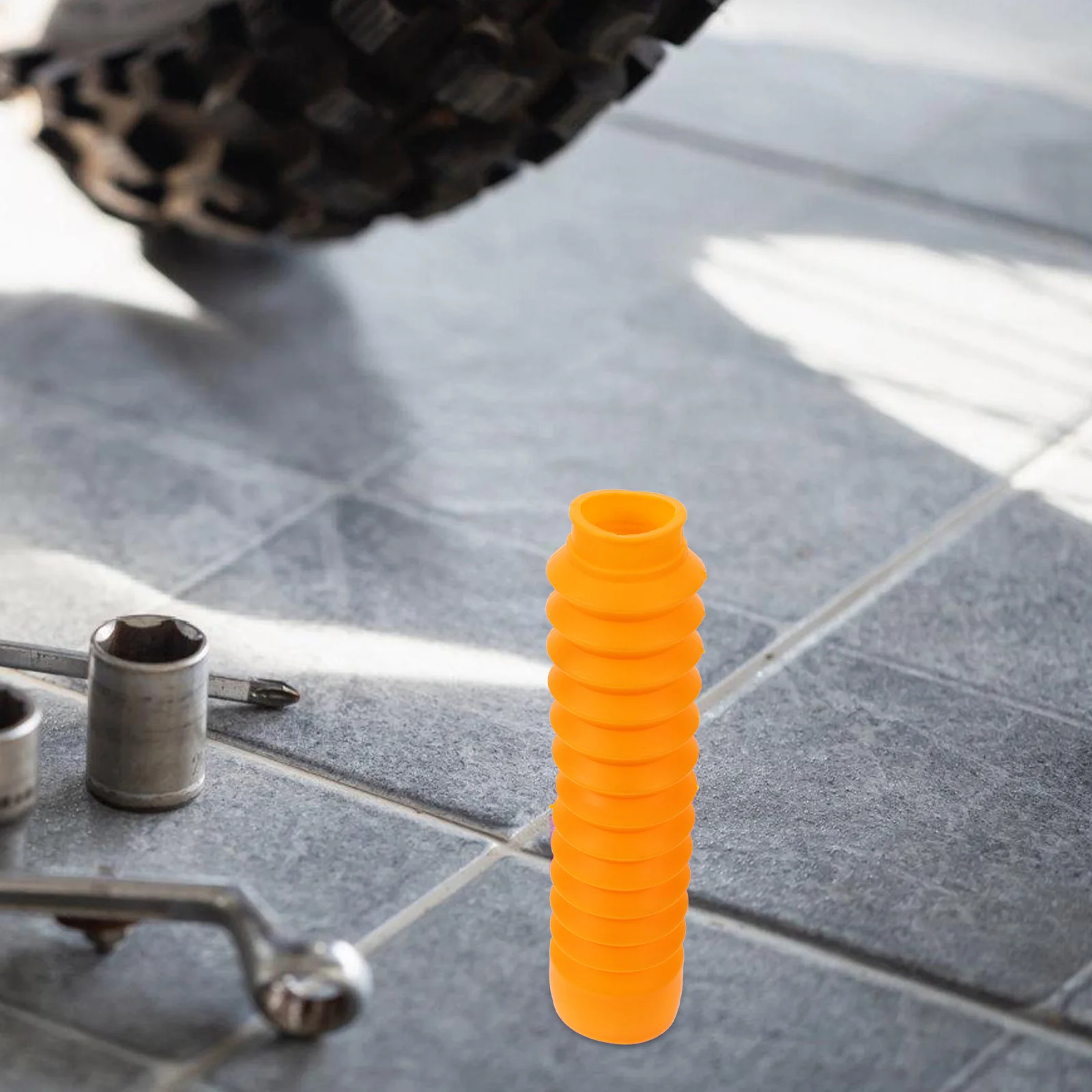 

Motorcycle Fork Covers Universal Fit Front Fork Protector Yellow Dirt Bike Shock Absorber Cover Damping Guard Boot for Scooter