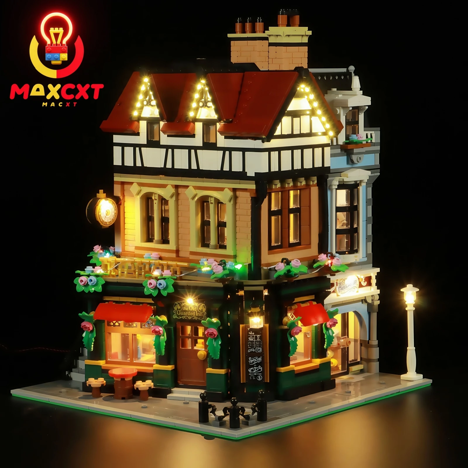 

MAXCXT LED Light For LEGO 10350 Tudor Corner DIY Decorative Lamp With Battery Box (Not Include Lego Building Blocks Set ﻿）