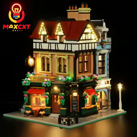 MAXCXT LED Light For LEGO 10350 Tudor Corner DIY Decorative Lamp With Battery Box (Not Include Lego Building Blocks Set ﻿）