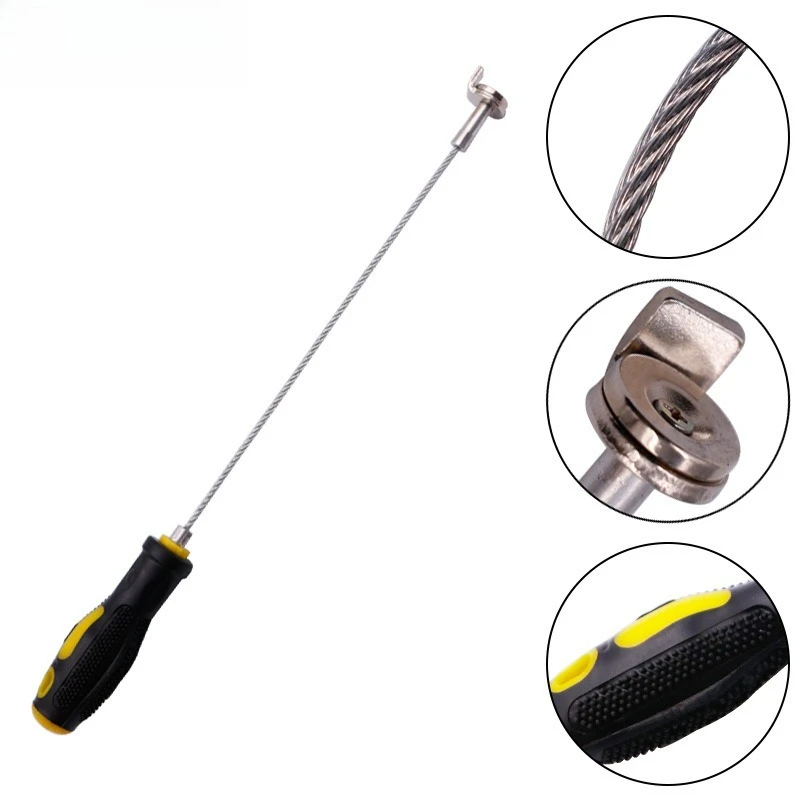 

Auto Repair Screw Oil Pan Disassembly Tool Magnetic Suction Head Wrench