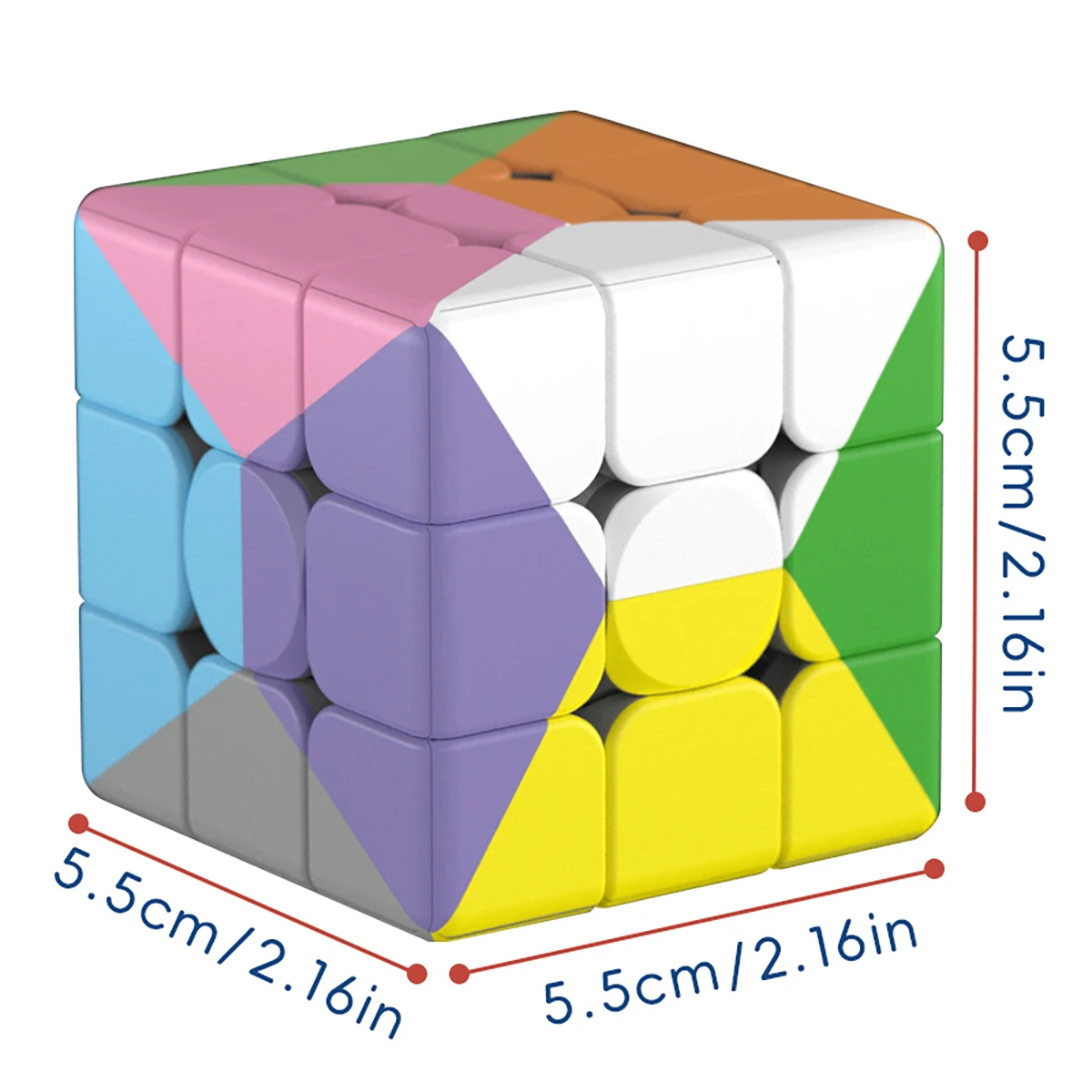 Magic Cube 3x3x3 Quick Twist UV Printed 12 Color  pentagon Stress-Relieving Puzzle Professional Game Children's Toy Gift