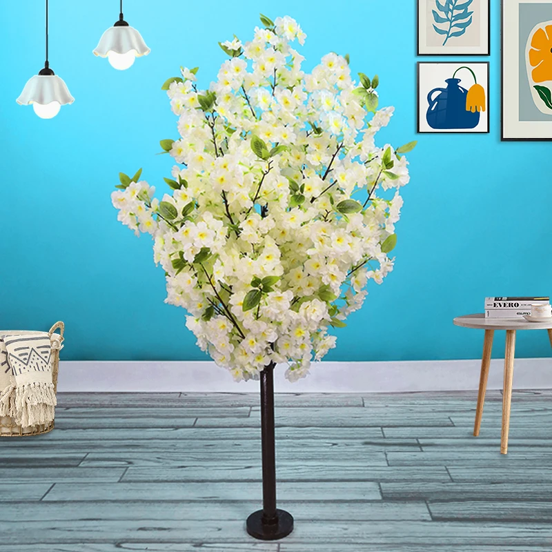 Artificial Cherry Tree for Decoration, Simulated Plant, False Tree, Room, Hotel, Party, Wedding Background, Garden, Home