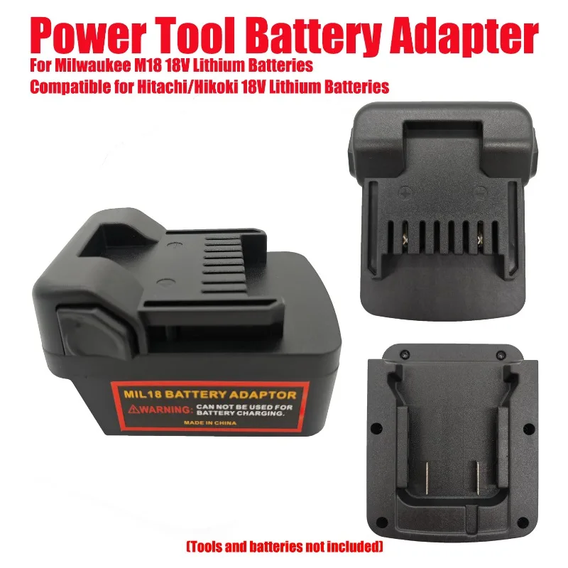

Power Tool Battery Adapter Converter for Milwaukee M18 18V Lithium Batteries Compatible for Hitachi/Hikoki 18V Lithium Batteries