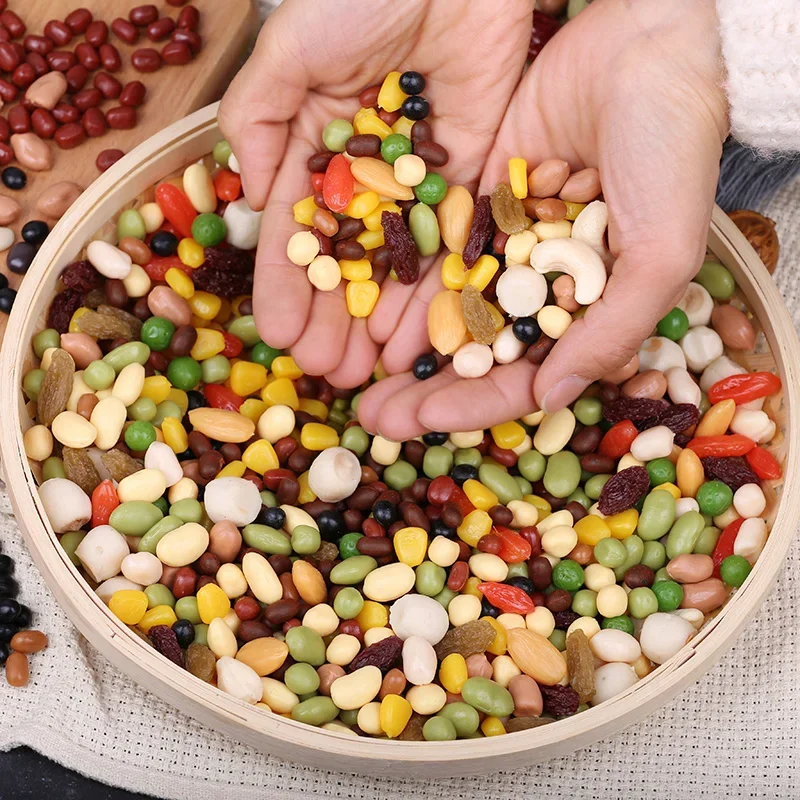 محاكاة الغذاء الدعائم الاصطناعي لوتس البذور الكاجو الجوز الزبيب القمح الأرز الفاصوليا التمور الحمراء الكشمش الفول السوداني الذرة نموذج 100 جرام/وحدة