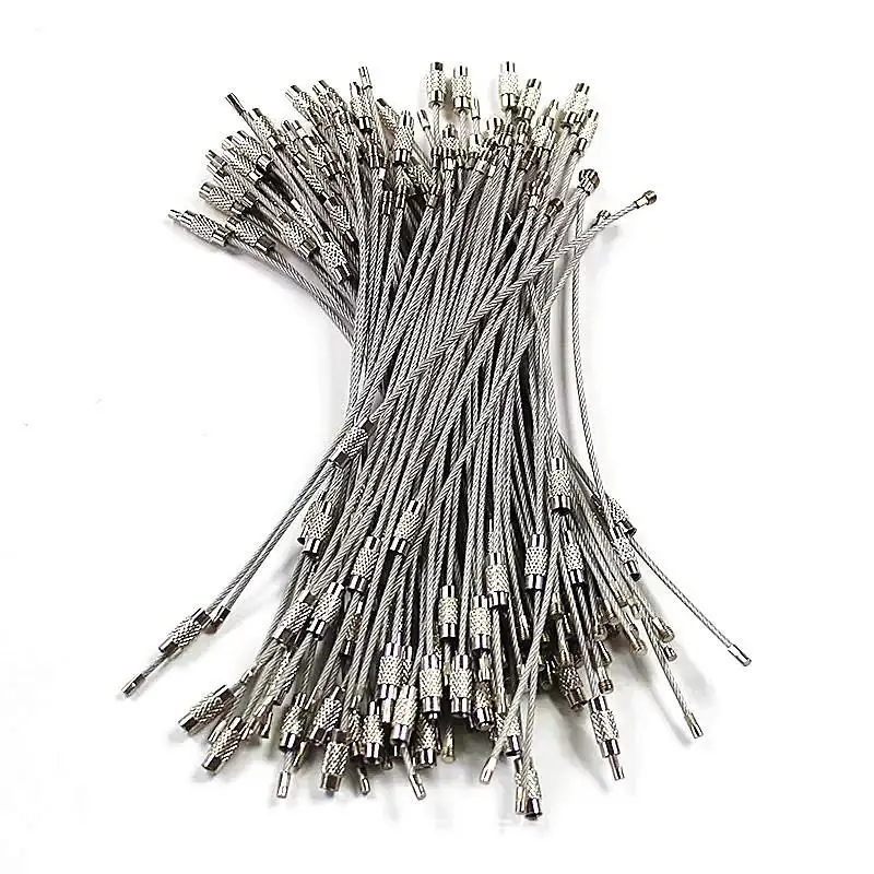 10/20/30 قطعة سلك حبل حلقة تسلق التخييم التنزه الأدوات متعددة سلسلة مفاتيح من الفولاذ المقاوم للصدأ عدة في الهواء الطلق حقيبة السفر حلقة تسلق كليب #2