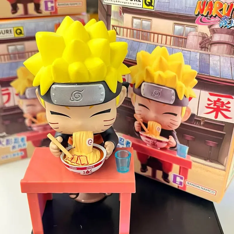 In Voorraad Echte Bandai Naruto Breeze Ramen Lamian Noedels Thema Blind Box Figuur Model Speelgoed Ornament Vakantie Geschenken