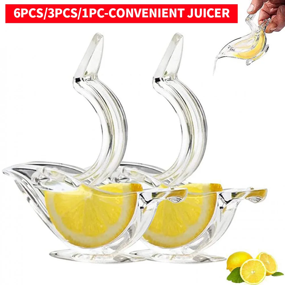 6PCS/3PCS/1PC Bird Shaped Manual Lemon Juicer, Suitable for Manual Juicers of Various Fruits