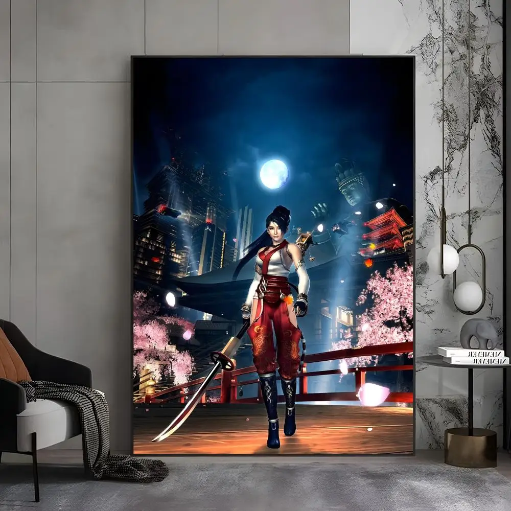 ملصق N-Ninja Gaiden II عالي الدقة ذاتي اللصق مقاوم للماء مثالي للمنزل والمكتب وغرفة النوم هدية رائعة