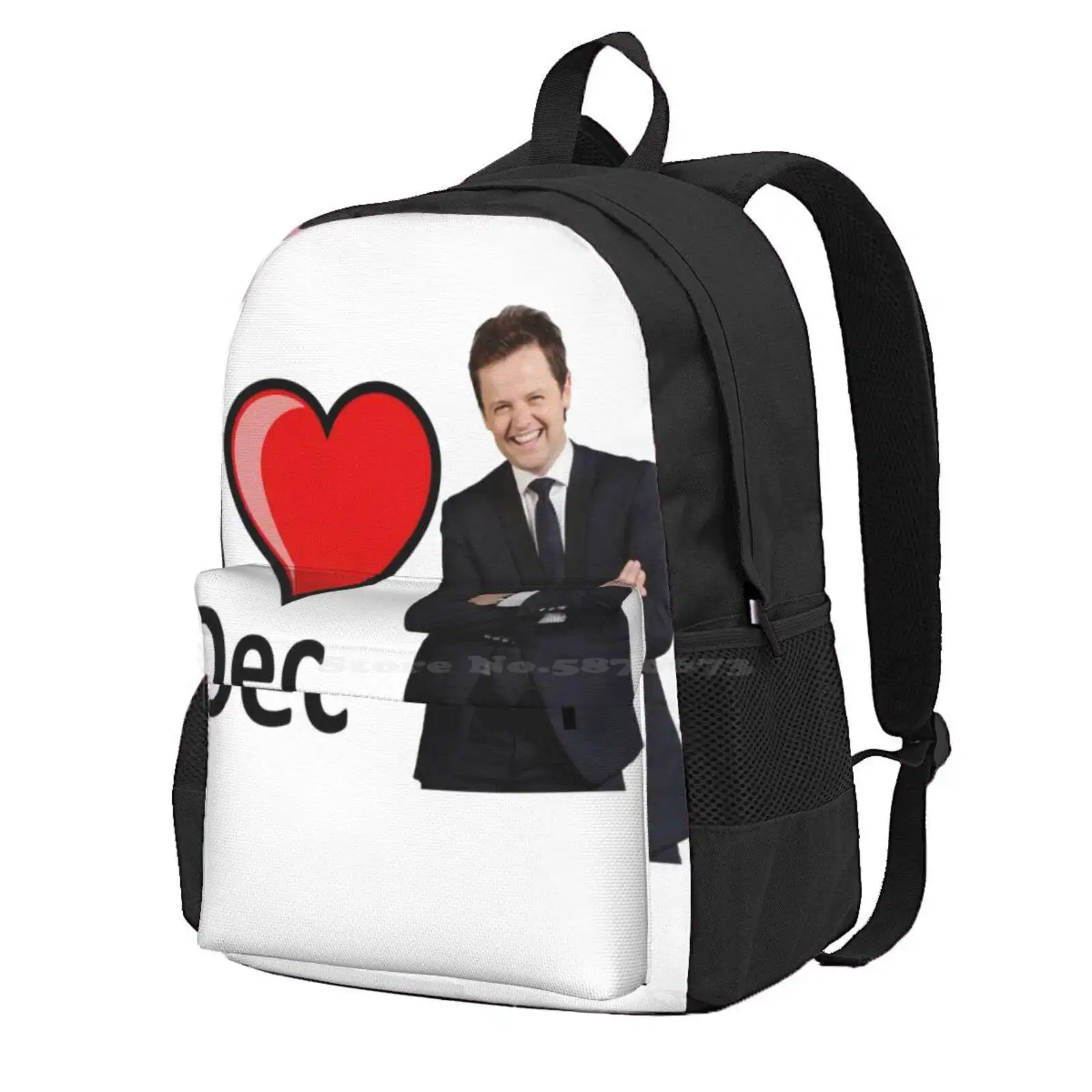 I Love Dec Declan Donnelly Hot Sale Schoolbag Backpack Fashion Bags Ant And Dec Mcpartlin Donnelly Anthony Declan Secret Santa