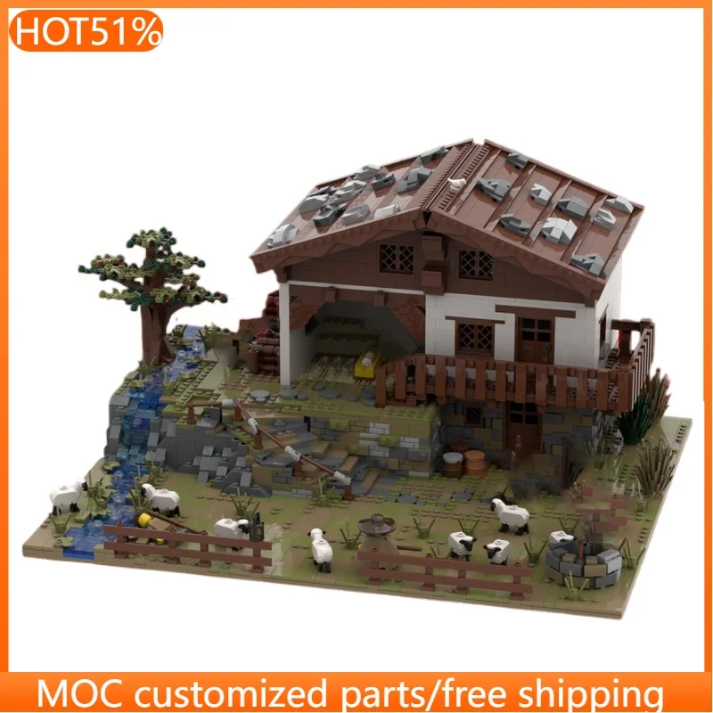767 pièces Scène de Noël Urbaine à Expander MOC Blocs de Construction Modulaires Personnalisables Design Créatif Jouet Éducatif DIY Cadeau de Noël