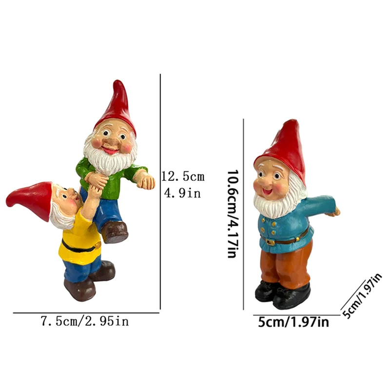 Cute Climbing Gnome Figurines Flower Pot Hugger Hanging Garden Gnomes Plant Decorations For Pots, Resin Hanging Gnome Figurine