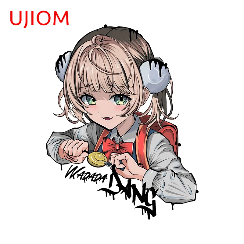 UJIOM Chibi Hololive Girl Wall Stickers Interesting Graffiti Air Conditioner Decals Great Scratch-Proof Wallpapers Home Decor