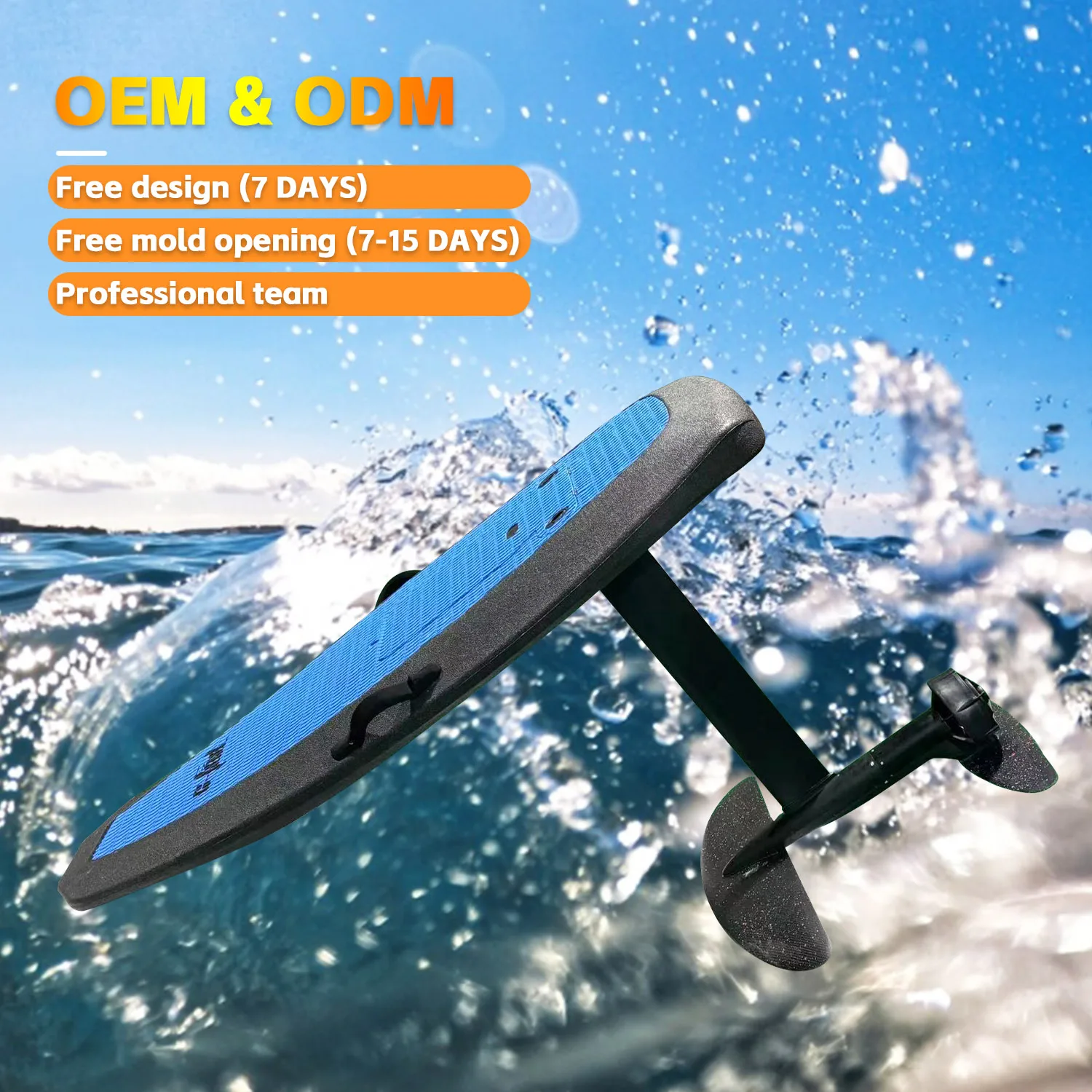 C-FOIL  Style EPP Carbon Electric Hydrofoil 8000W Water Sports Jet Surfboard with Quiet Motor 90-120 Minutes 45KM/h Range