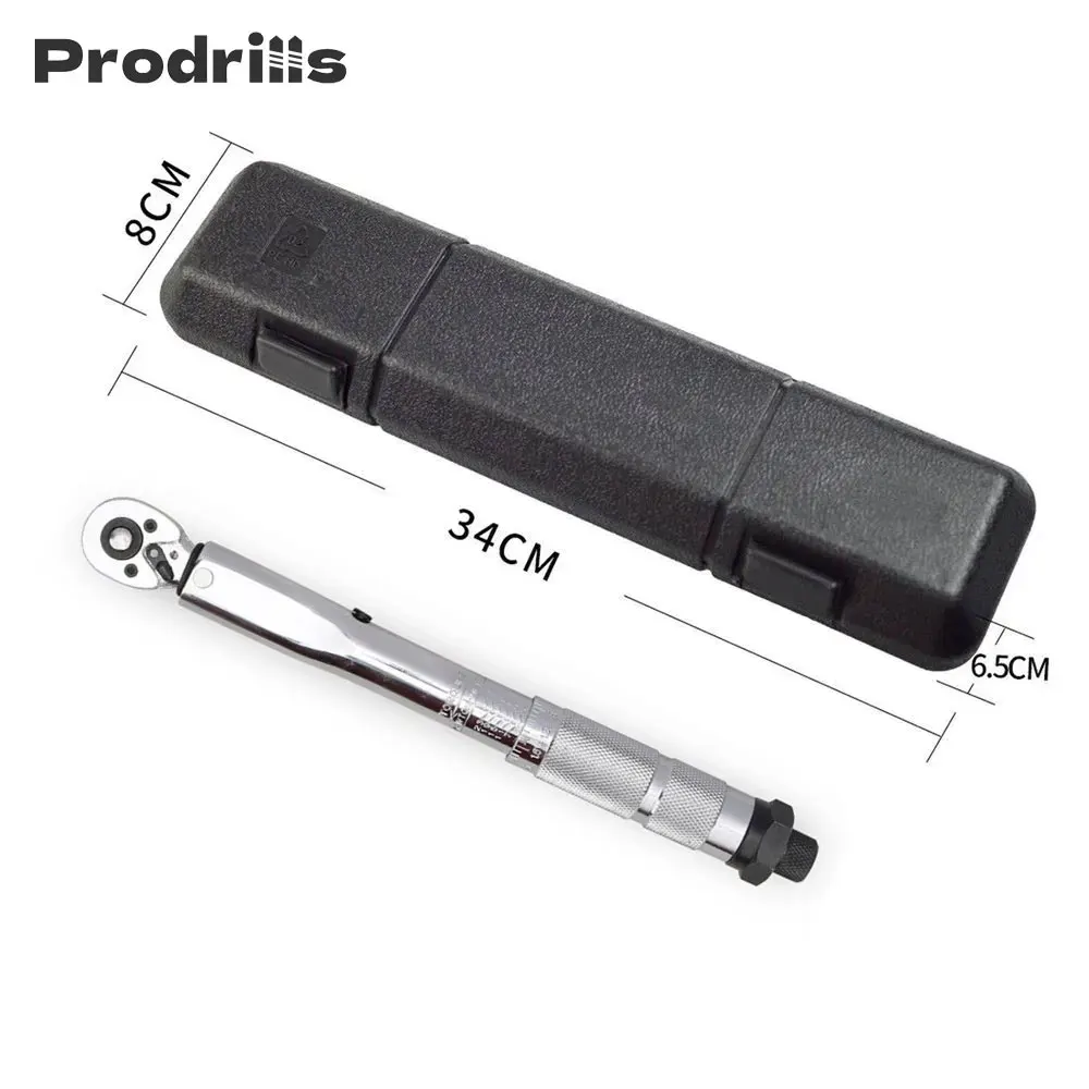 1/4-Inch Drive Click Torque Wrench 5-25Nm Two Way To Accurately Mechanism Wrench Hand Tool Spanner Torque Meter Preset