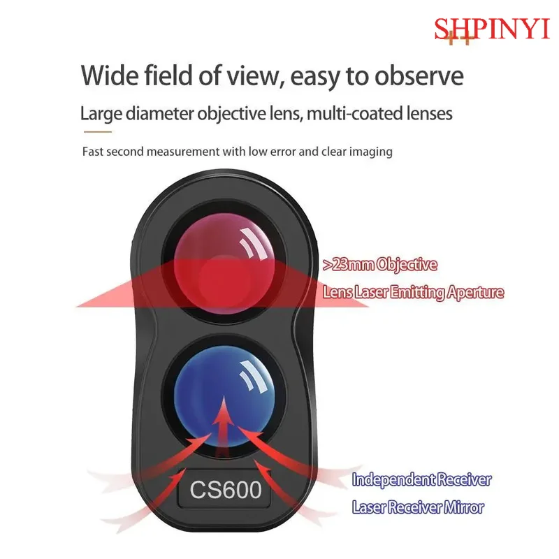 Aikesi Laser Rangefinder for Golf Hunting Flag-Locking and Distance-Measuring Pin-Seeker Feature Included