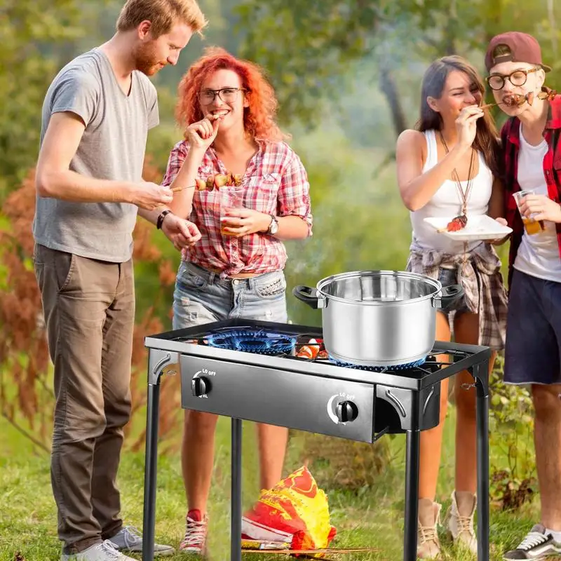 Outdoor Stove Picnic Cooker 20PSI Backpacking Stove Portable Stove Tourist Equipment With Detachable Legs For Hiking Picnic