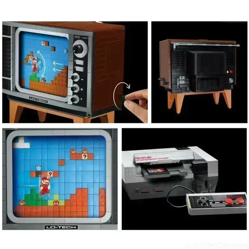 2651 قطعة أفكار سوبر NES تلفزيون لعبة وحدة التحكم نموذج Moc وحدات اللبنات الطوب عمل أرقام ألعاب أطفال تعليمية 71374