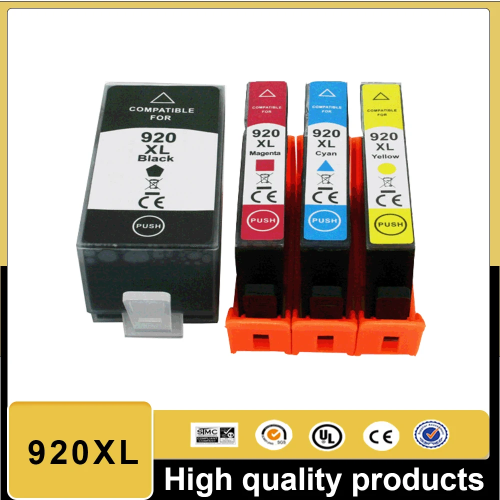 

Совместимые картриджи Vilaxh 920XL для HP920 для HP 920 XL Officejet 6000 6500 6500 беспроводной принтер 6500A 7000 7500 7500A