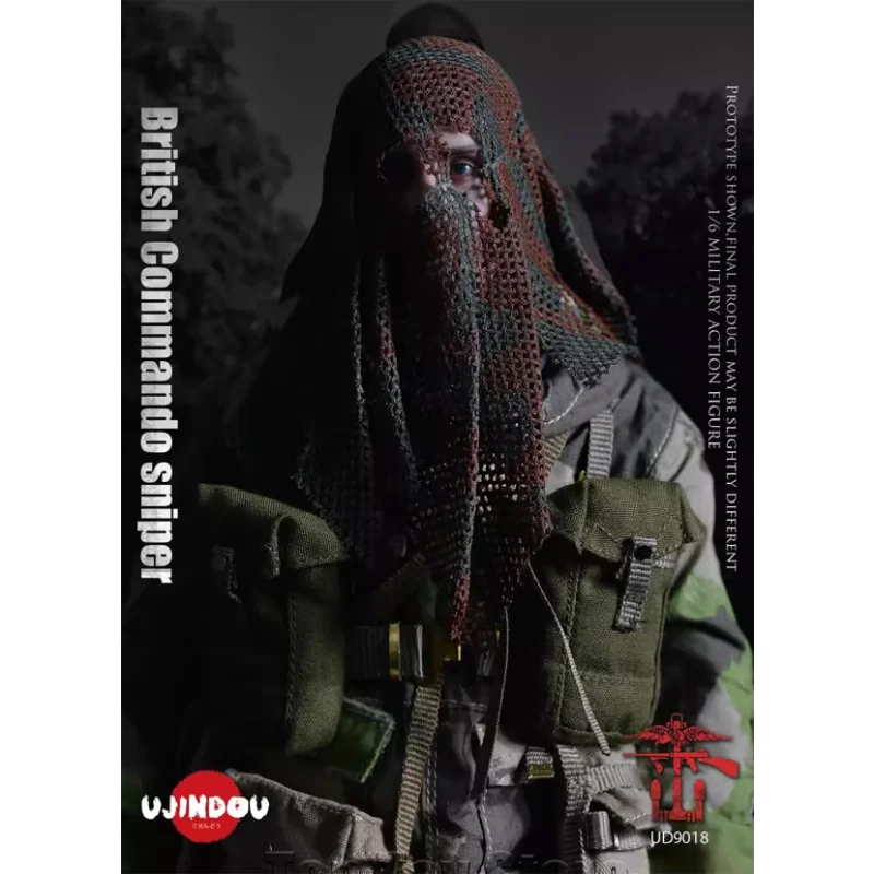 UJINDOU UD9018 1/6 équipe d'assaut britannique Sniper 12 ''mâle soldat militaire figurine ensemble complet modèle à collectionner jouets cadeau