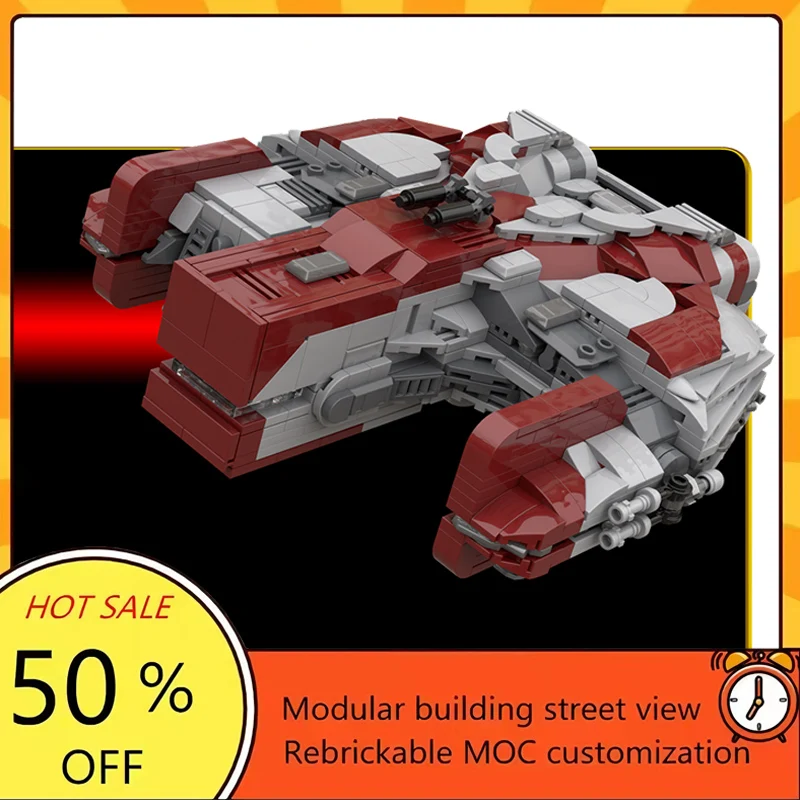 

804PCS Popular Space War Movie Model MOC Building Bricks Spaceship Modular Technology Gifts Holiday Assemble Children Toy Suit