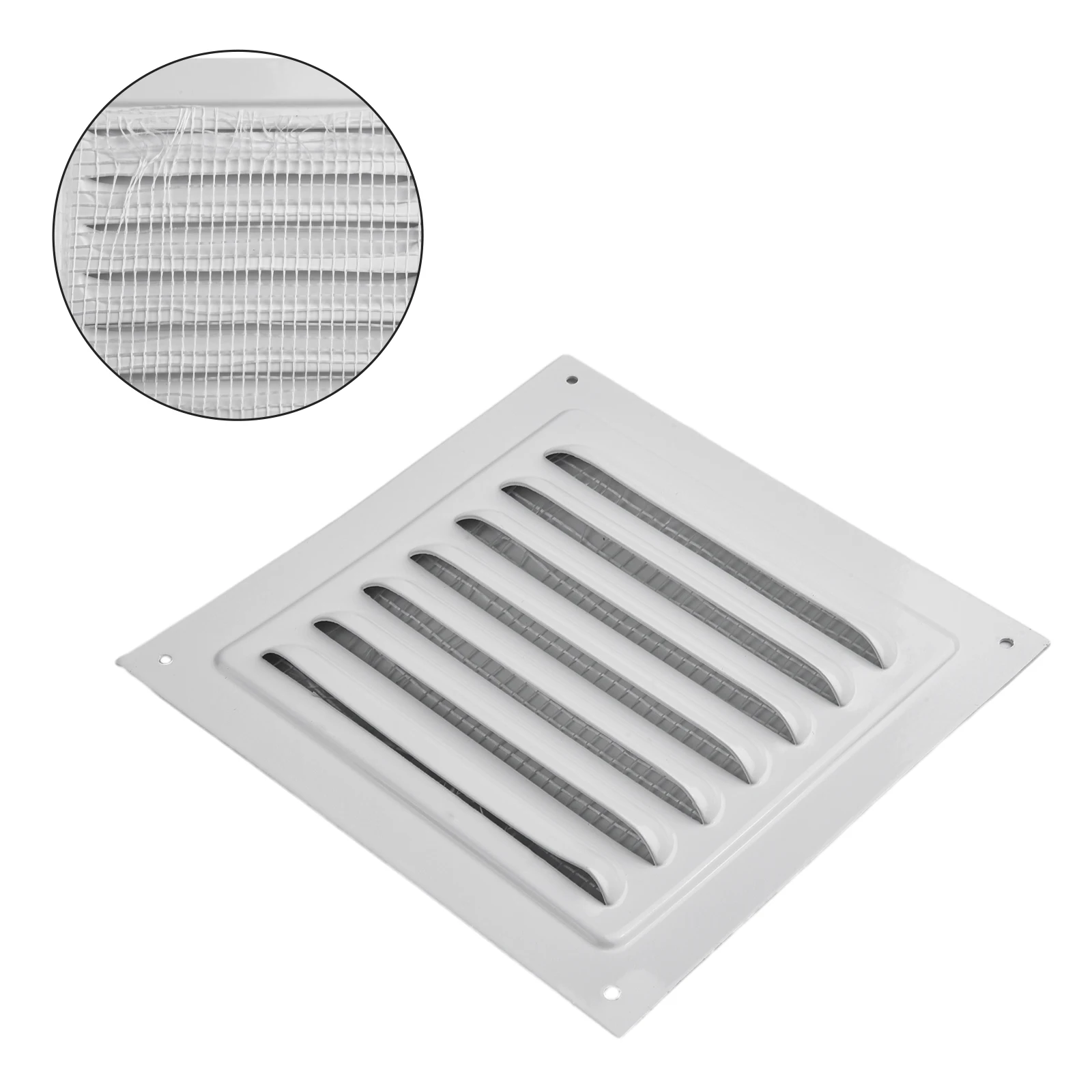 

1Pcs Aluminum Louver Vent Grille Cover Square Vent Insect Screen Cover 150mm 200mm 250mm 300mm For Duct Vents Accessories