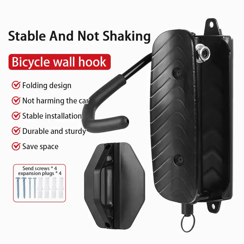 Bike Wall Mount Vertical Space Saving Wall Mount Bicycle Rack for Garage