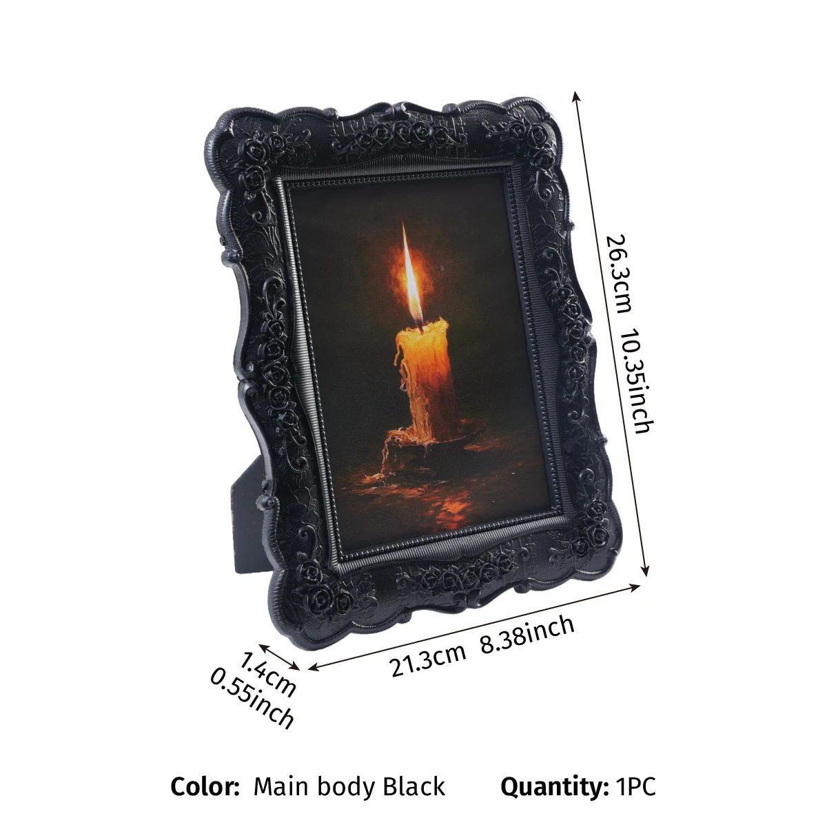 Halloween-Themed Resin Photo Frame