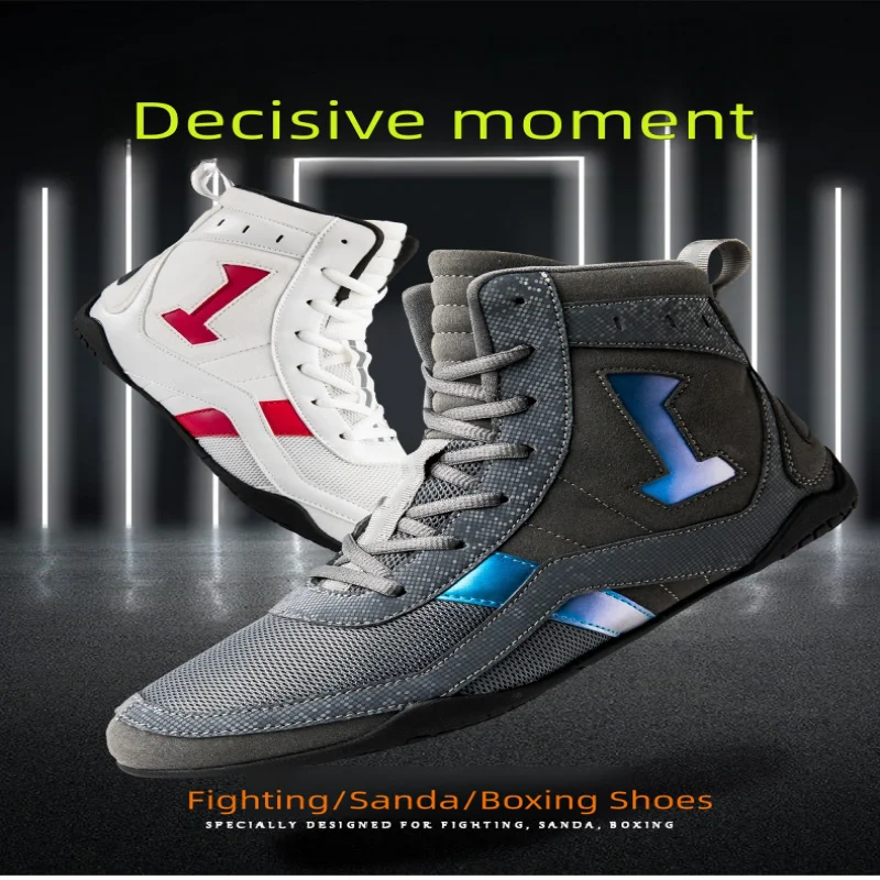 Bottes de boxe professionnelles confortables pour hommes, chaussures de combat Worcestershire Ling WePackage, chaussures de levage, entraînement de
