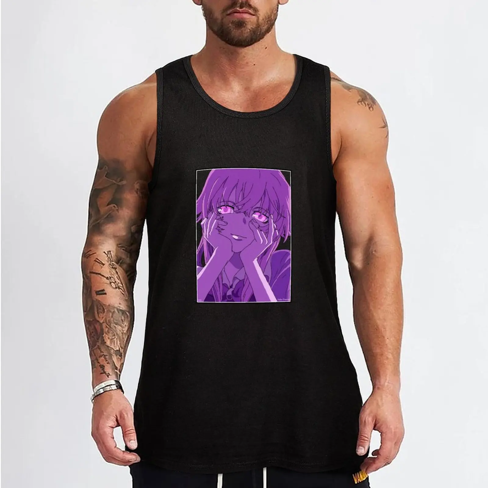 Yuno Gasai, Yandere Face Ver. Tank Top t-shirt for men Man clothes for gym