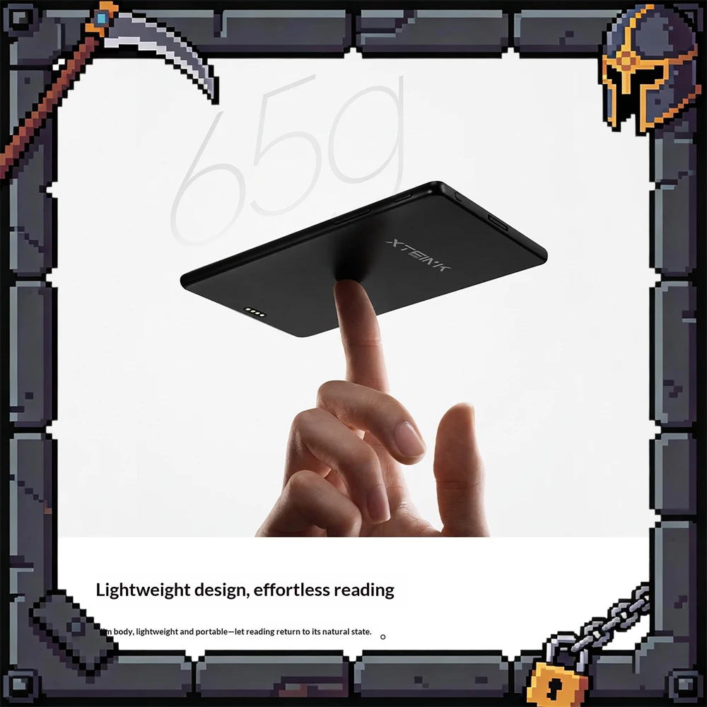 XTEINK X4 Classic 4.3" E-Ink eReader 220PPI 68g Ultra-Thin Magnetic e-Book Reader Physical Buttons 16GB No Blue Light