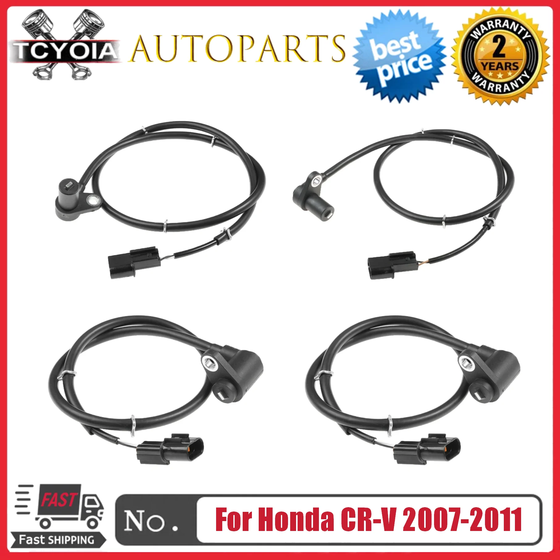

4pcs Front Rear Left Right ABS Wheel Speed Sensor MR307045 MR307046 MR332667 For Mitsubishi Pajero Sport Monteiro L200 1993-2001