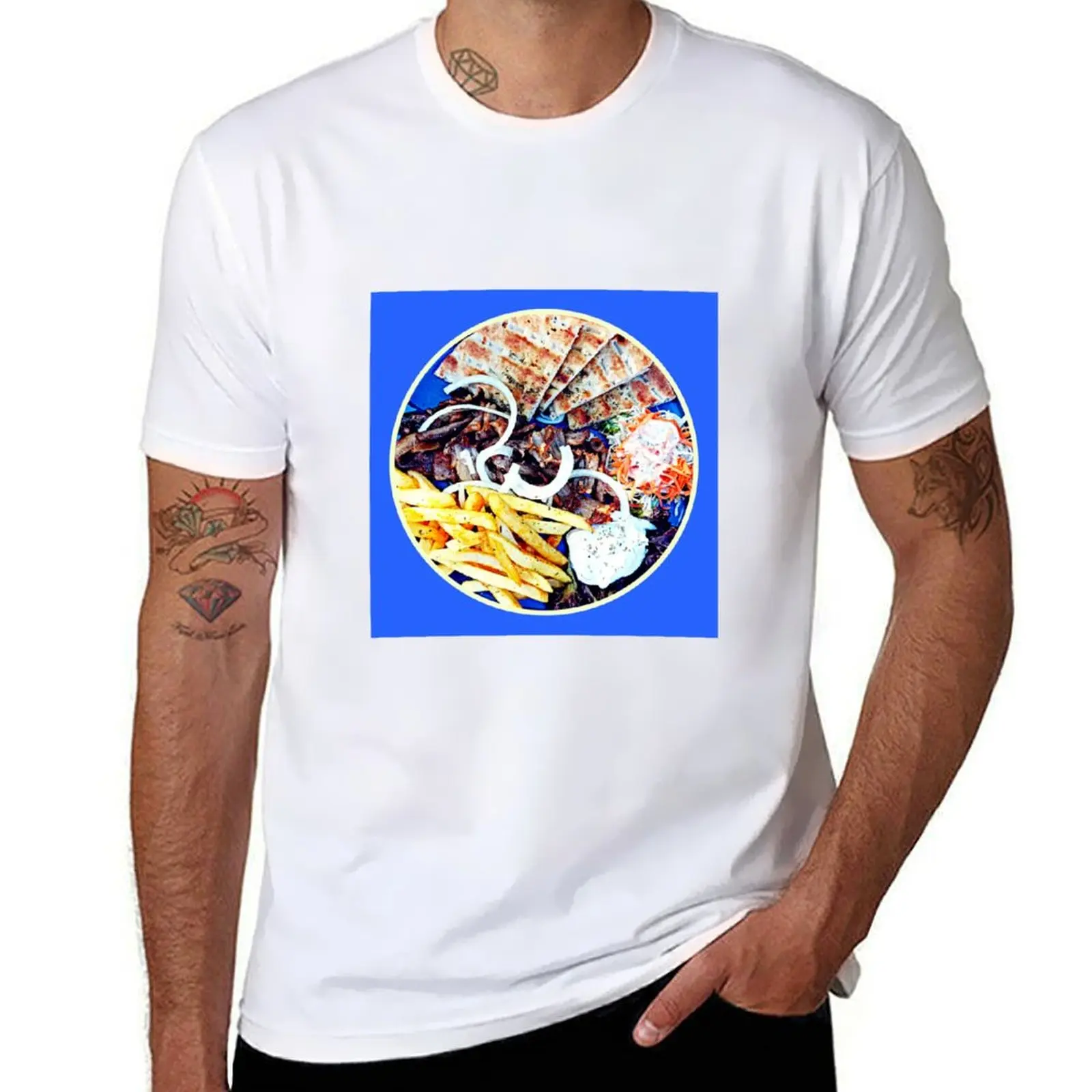 Gyros at the Pantheon T-Shirt anime for a boy Clothing t shirts for men cotton