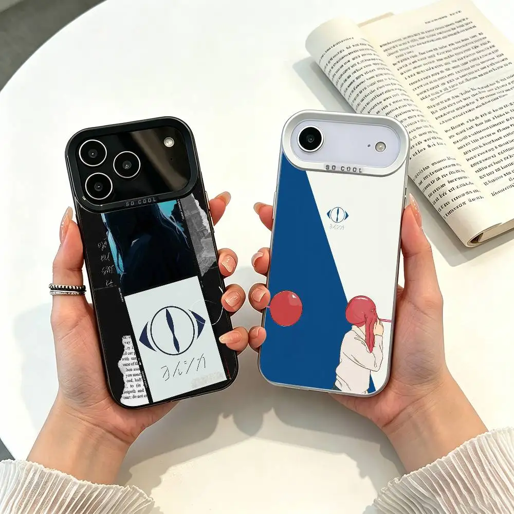 

MUSIC Y-YorushikaS ART For iPhone 17 16 15 14 13 12 11 Pro Max XS 17 Air Silicone Colored Silver Bumper Cover