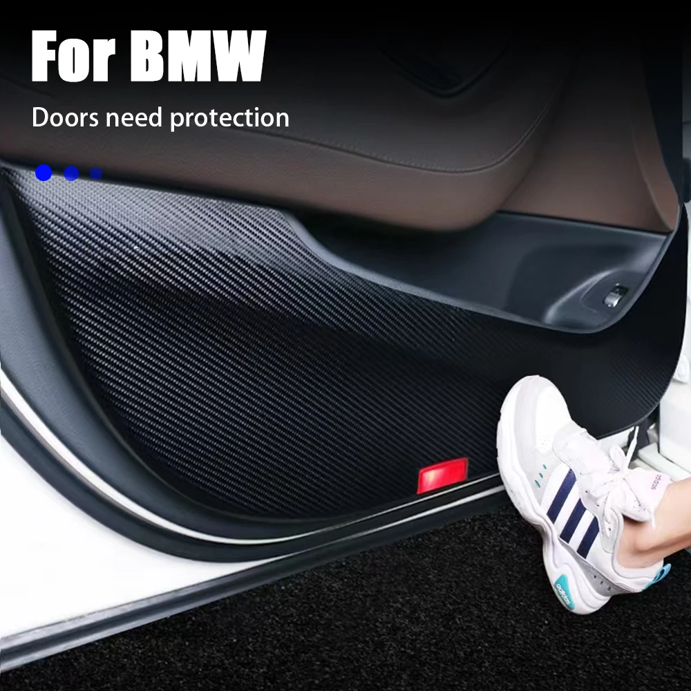 

Car-styling door Anti-Kick Pad leather Side Edge Film Protector Stickers For BMW 3 5 Series X3 X4 X5 G01 G20 G30 F30 Accessories