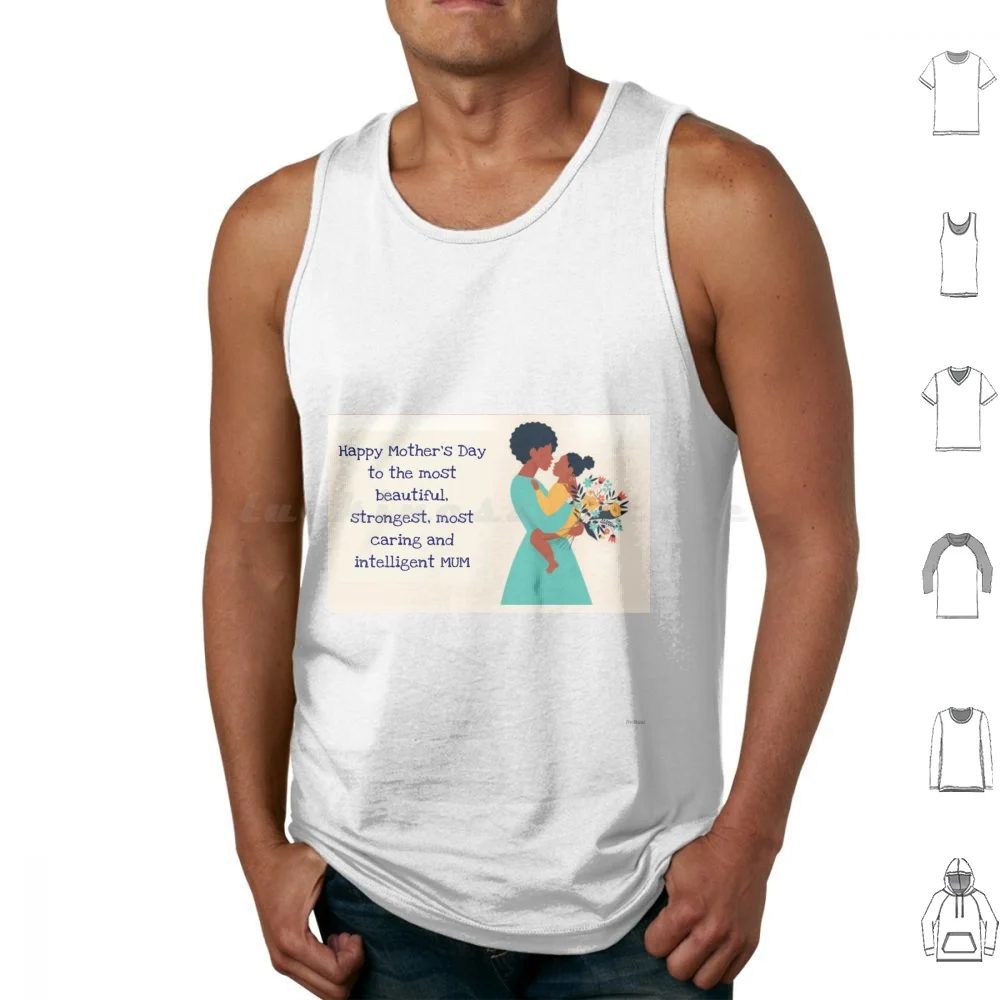 Mother'S Day Black Mum Tank Tops Vest Sleeveless Mothers Day Black Woman Black Child African Mum Love