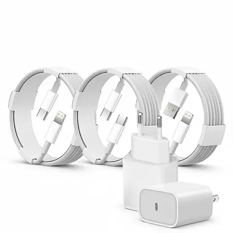 Caricabatterie rapido PD da 30 W per iPhone 14 13 12 Cavo di ricarica rapido da USB C a Lightning per iPhone 17 16 15 Pro Max Tipo C Adattatore di alimentazione