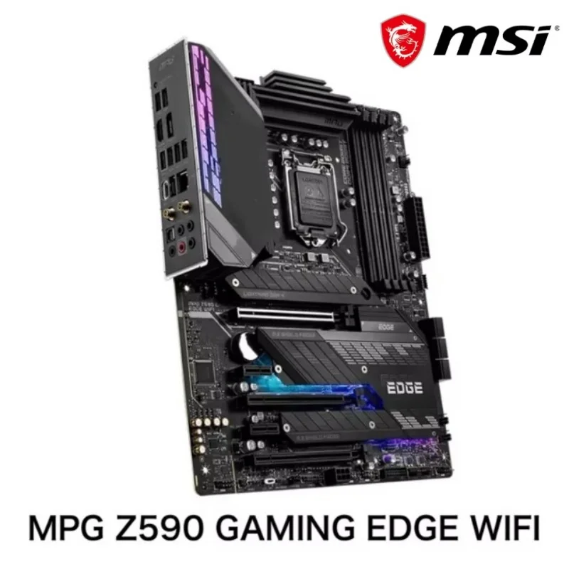 For MSI MPG Z590 GAMING EDGE WIFI Motherboard Intel Z590 DDR4 LGA 1200 ATX Mainboard with box 100% Tested Support 10th/11th gen