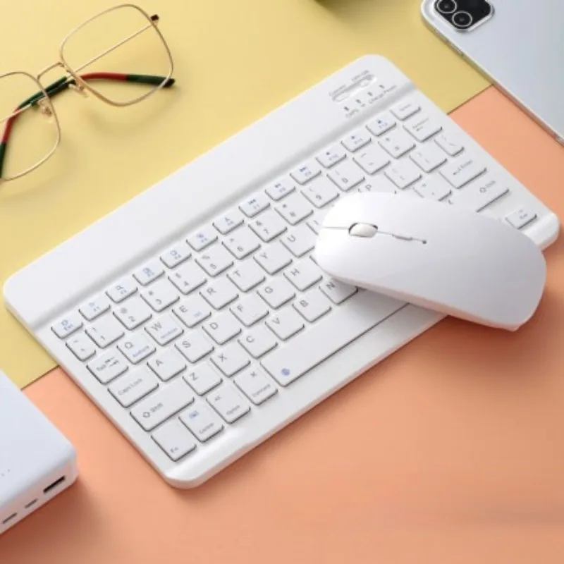 

Suitable for ios tablet bluetooth keyboard apple android mobile phone three systems universal light and portable mouse set