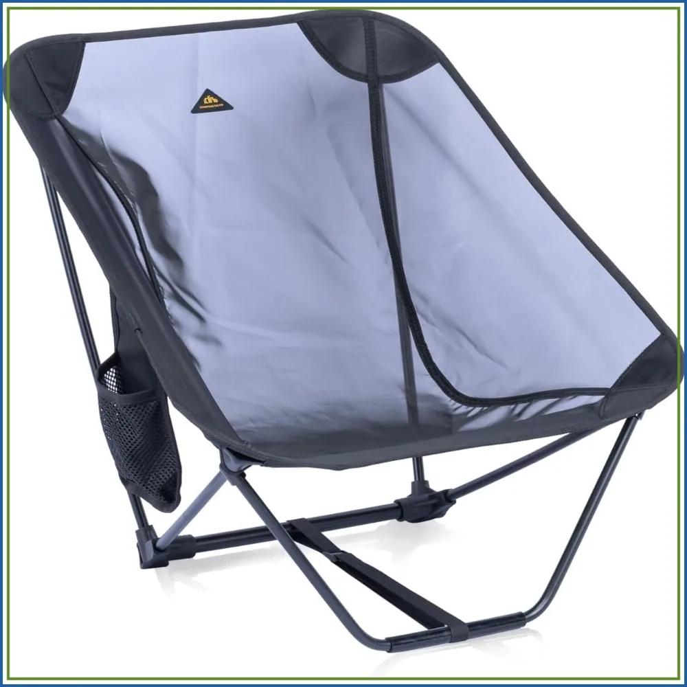 

Ultralight Compact Camping Folding Chair with Side Pocket and Carry Bag