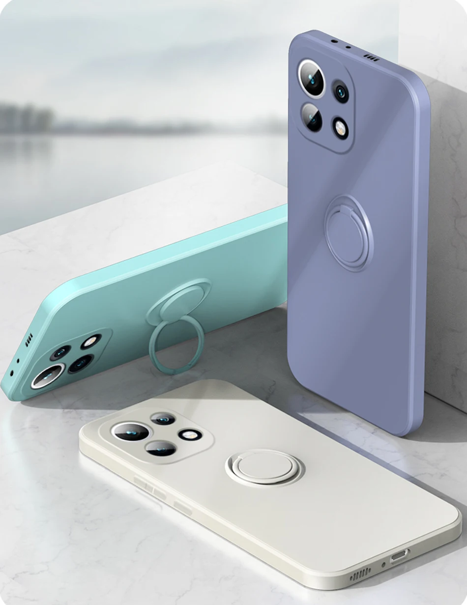 Ringhalter-Hülle für Xiaomi Redmi Note 15 14 13 12 11 10 Pro 12C 11S A1 Mi 14T 10T 11T 12T 13T Flüssigsilikon Magnetische Abdeckung – Detail 10