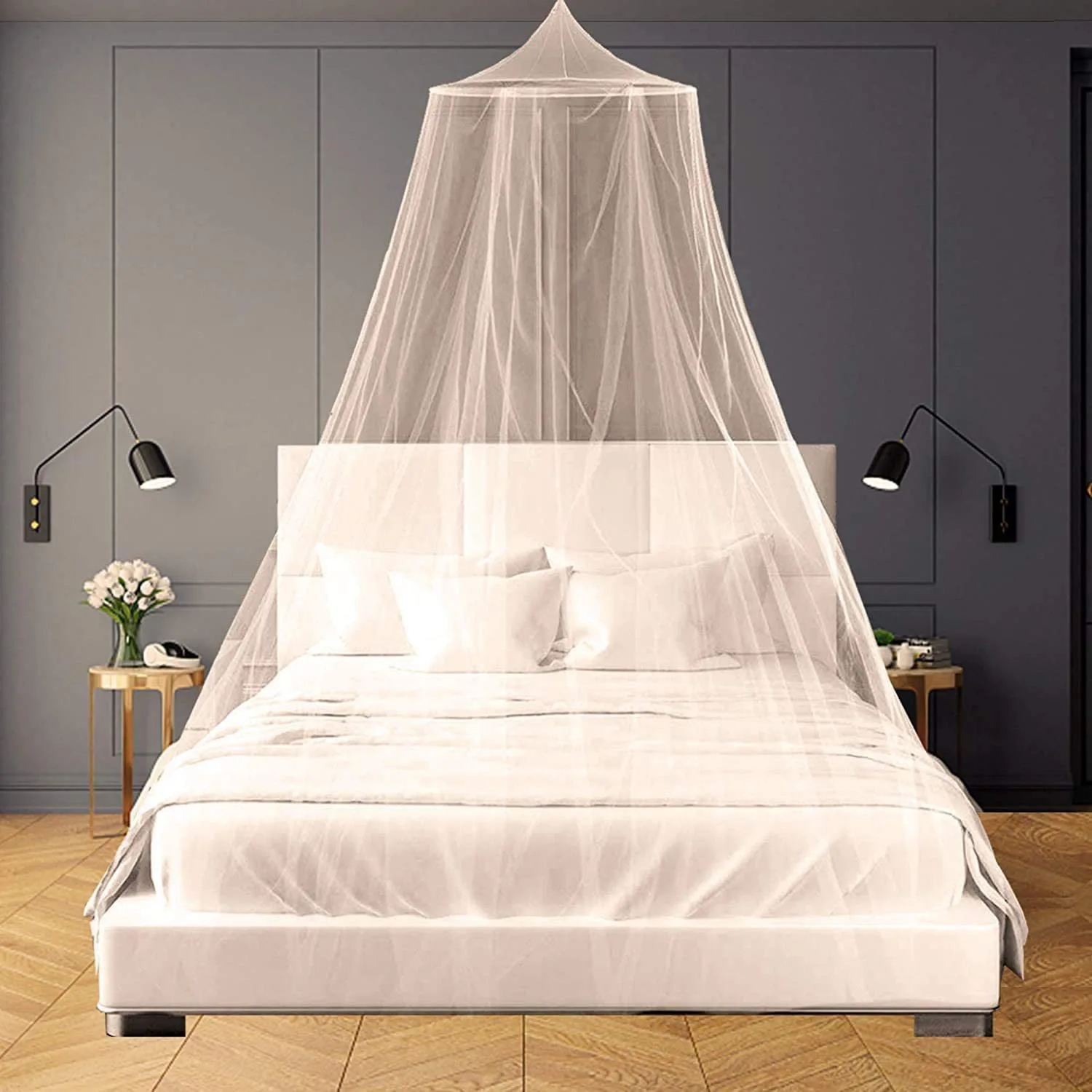 Canopy Mosquito Net For Bed Hung Dome Mosquito Net Summer Mesh Fabric Home bedroom Baby Adults Hanging Decor Tent Insect Reject