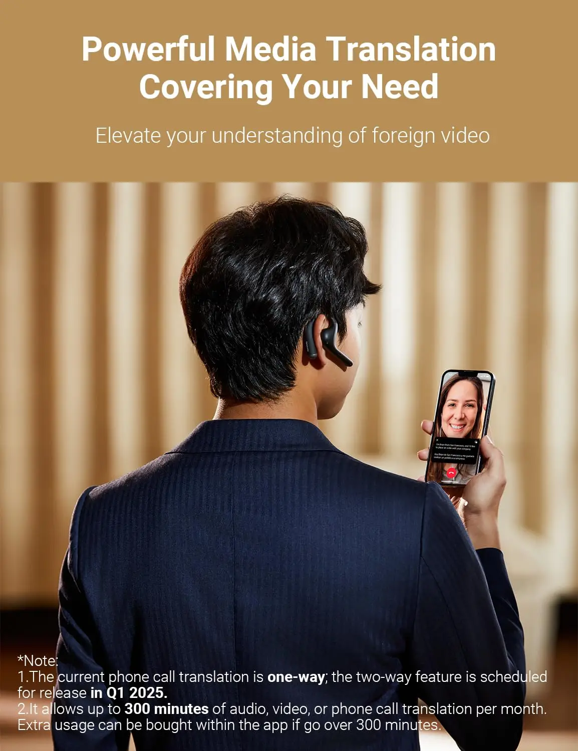 Timekettle W4 Pro AI Interpreter Earbuds Bidirection Simultaneous Translation Translator Device Supporting 40 Languages