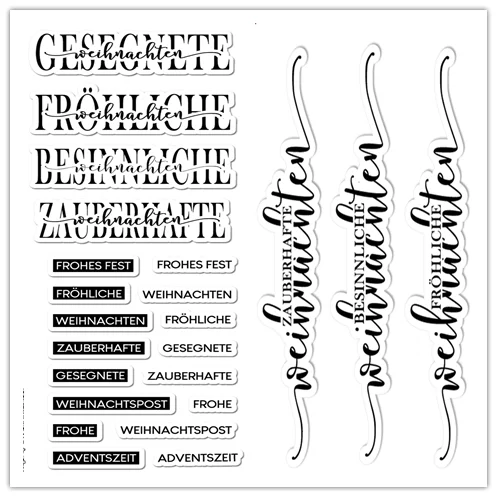 2022 nuevo sello transparente alemán para álbum de recortes goma de silicona transparente decoración de álbum de fotos DIY 1116