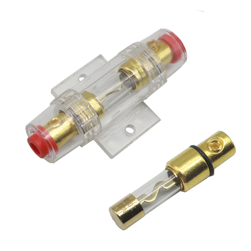 10A 15A -100A DC 12V Car Audio Refit Fuse Holder Gauge Car Stereo Audio Circuit Breaker Inline Fuse for Cars Vehicle Automobiles