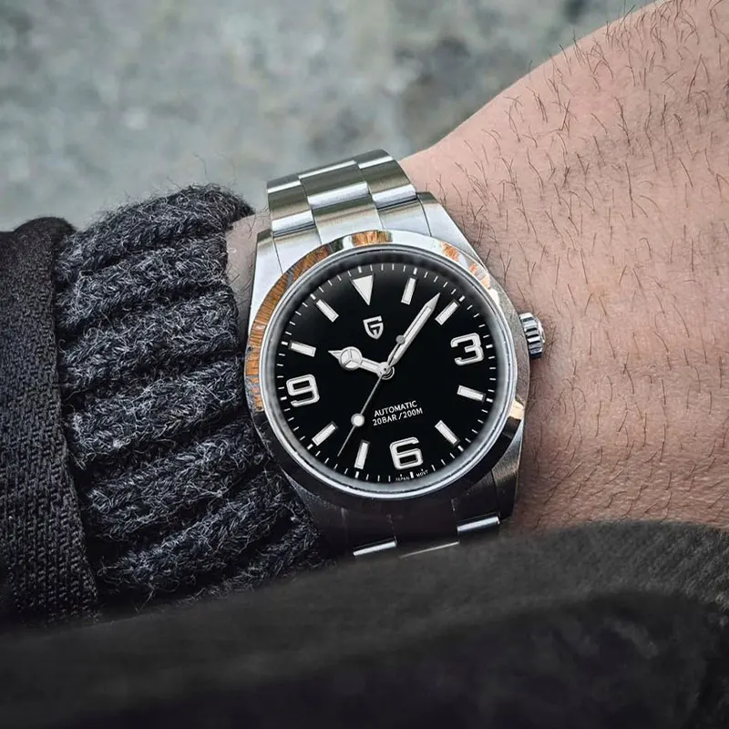 Новые мужские часы PAGANI DESIGN, автоматические дайверские мужские часы, водонепроницаемые механические наручные часы из нержавеющей стали с сапфировым стеклом 2025