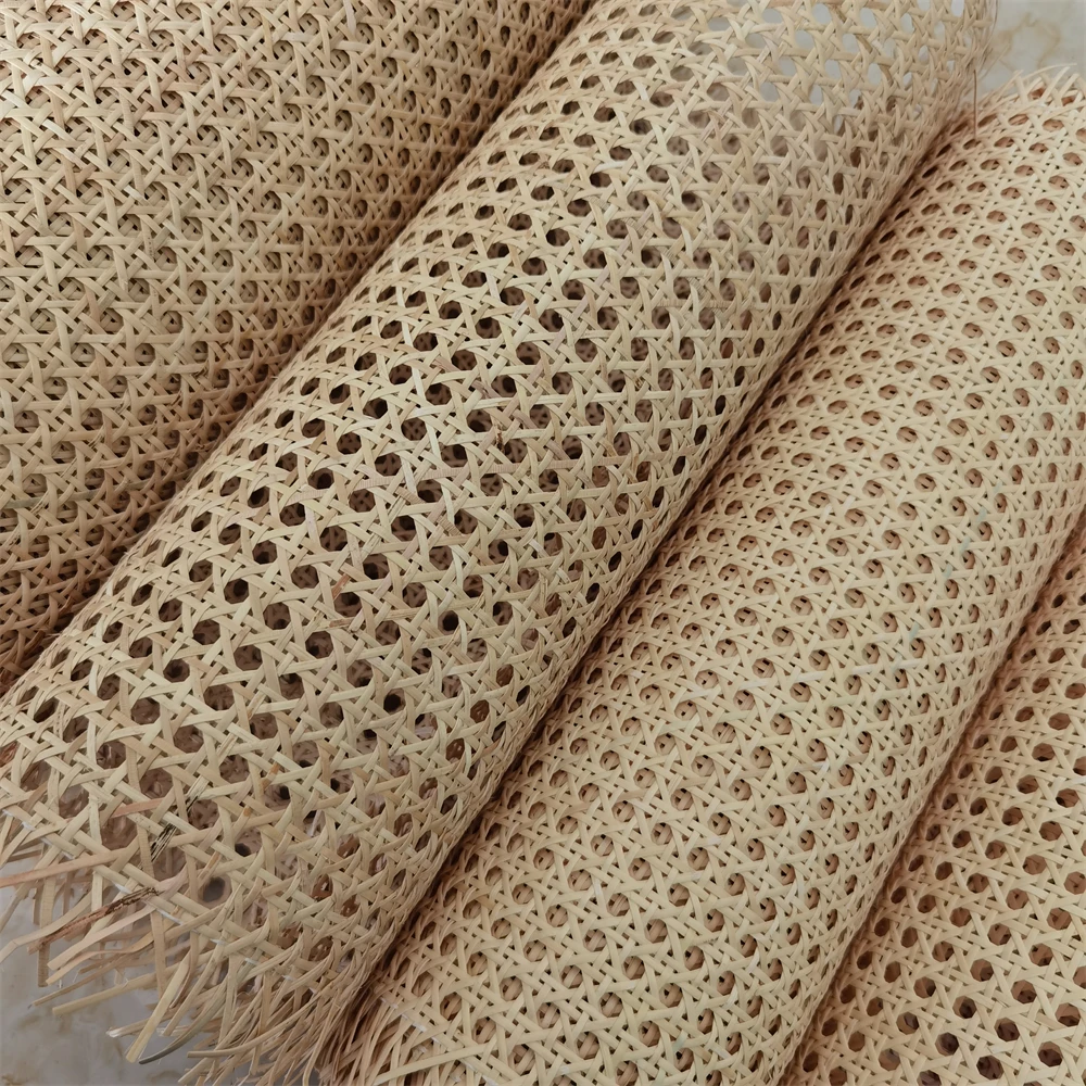 0.8-1.4 Meters 40cm-45cm Width Real Cane Webbing Canada Natural Indonesian Rattan For Chair Table Nachtkastje Repairing Material