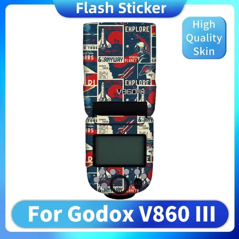 V860 III Decal Skin Vinyl Wrap Film Flash Sticker Coat For Godox V860III V860IIIC V860IIIN V860IIIS V860IIIO V860IIIF V860IIIP