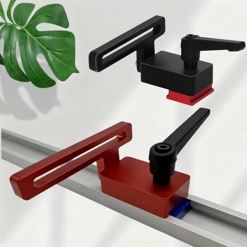 

Aluminium Alloy 30 Type Miter Track Stop Miter Track Jig, T Track Stop Block with Lock for Standard T-track Woodworking Tools