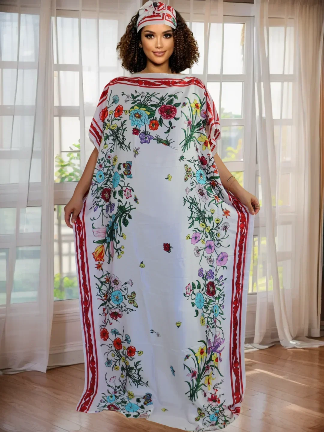 

Floral Print Party Dress Loose Fit - Women's Spring Summer Dress