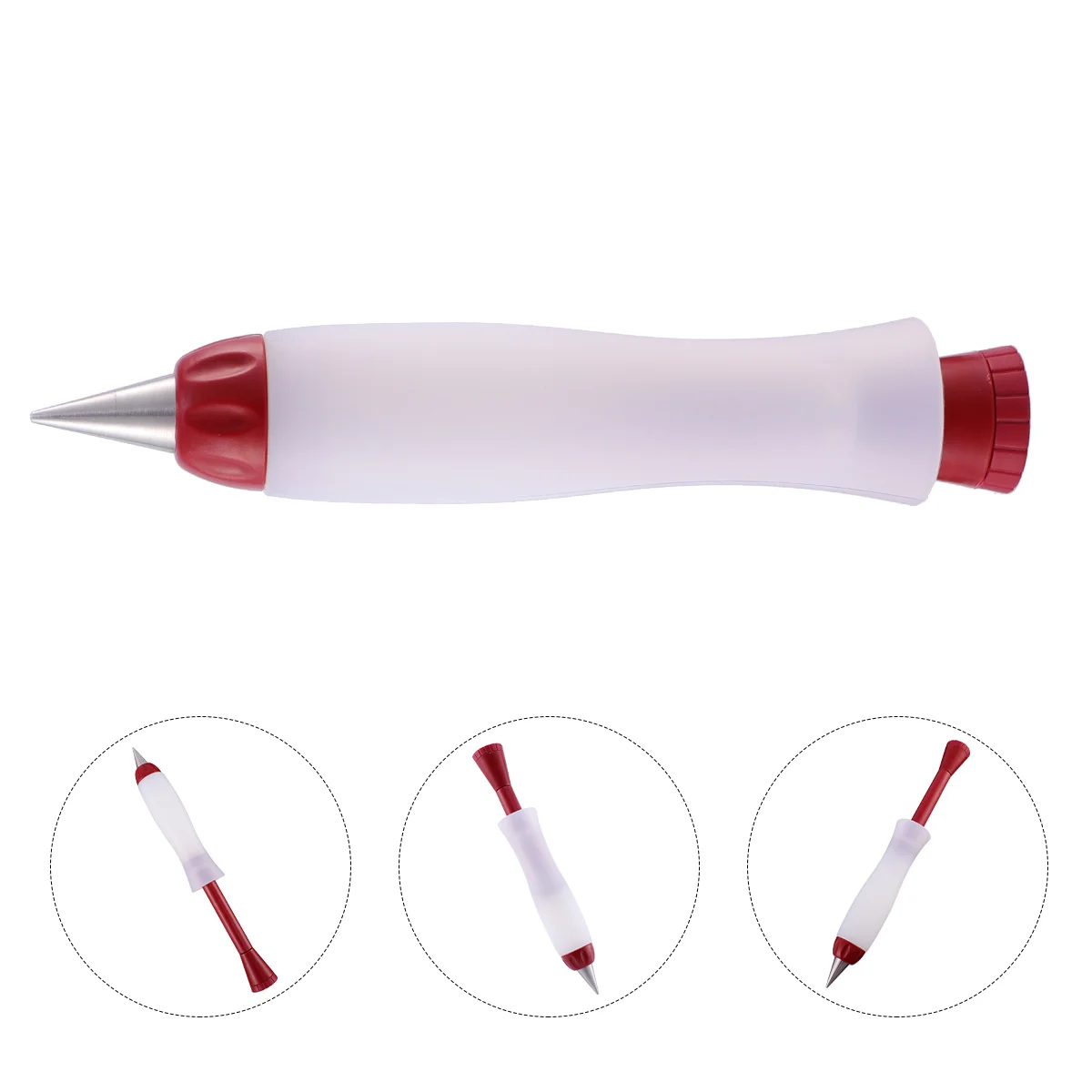 Seringue stylo d'écriture alimentaire pour chocolats, décoration de gâteaux, crème, bouche de pompe, gel de pton, buse en silicone, outil de cuisson spectaculaire